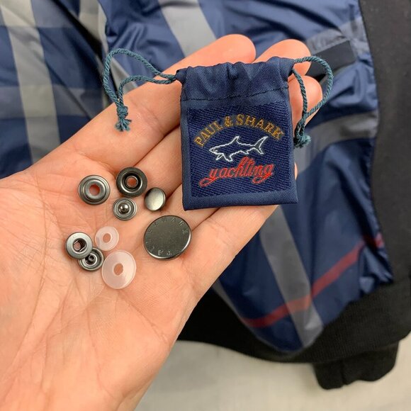 Paul & Shark Mens Winter Jacket 2XL Navy Blue Full Zip Wool and Cashmere Blouson - Picture 11 of 16